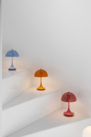 Panthella 160 portable Tischleuchte Metal - Orange - Louis Poulsen