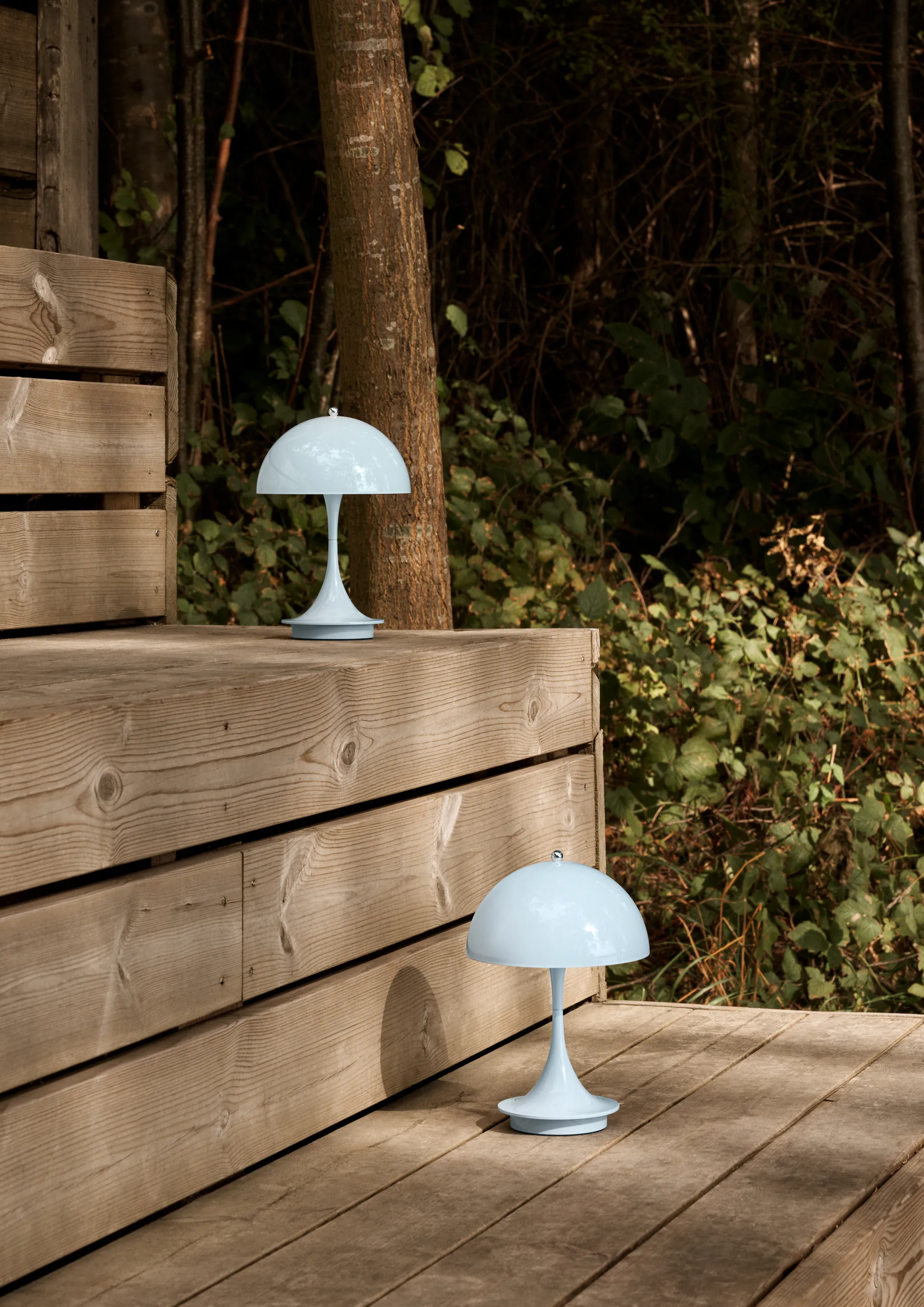 Panthella 160 Portable Tischleuchte, Pale blue Louis Poulsen