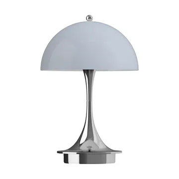 Panthella 160 Portable v3 Tischleuchte - Chrome opal bluegrey - Louis Poulsen
