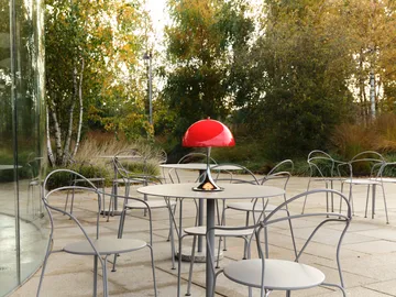 Panthella 250 portabel Tischleuchte V3 - Original Opal Red - Louis Poulsen