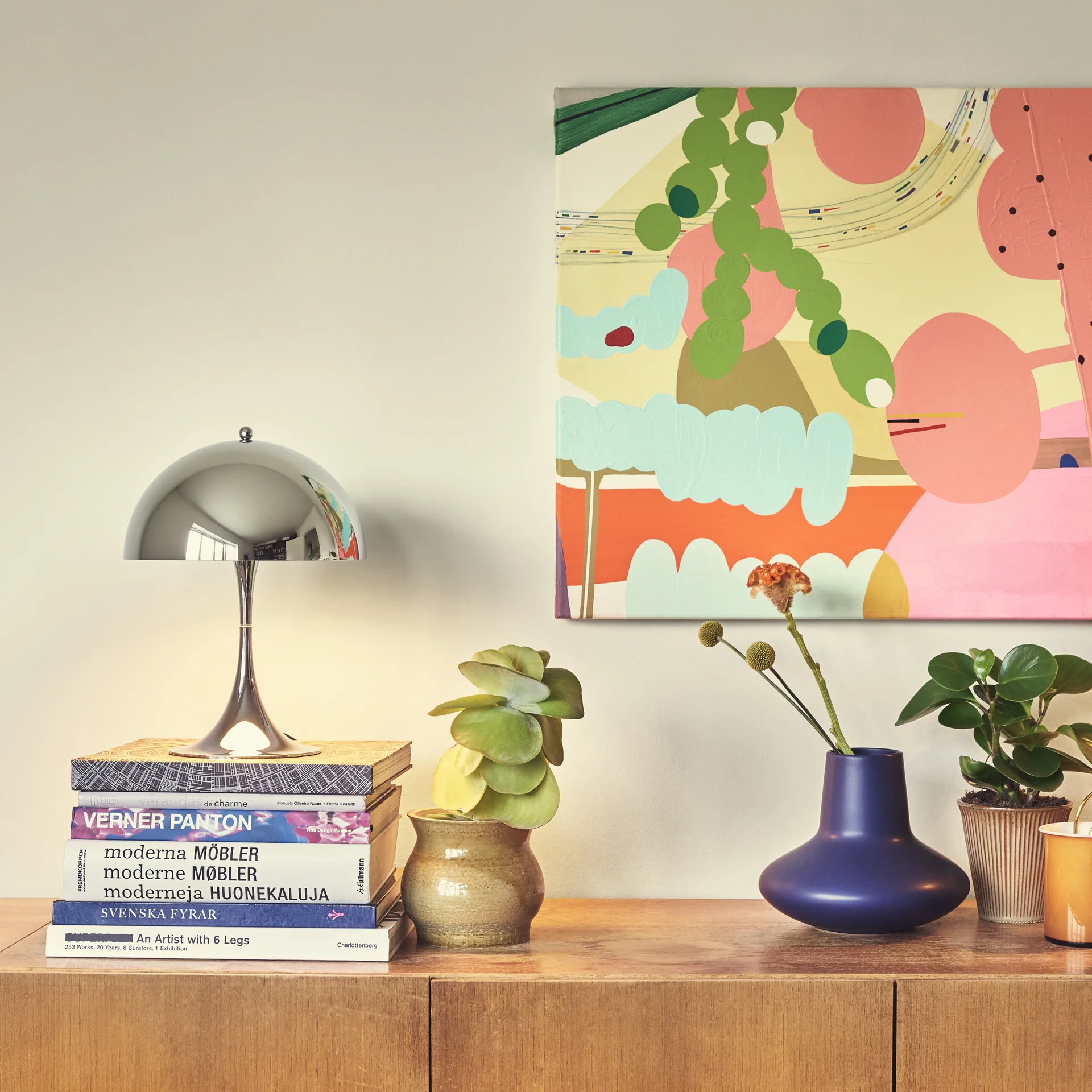 Panthella 250 Tischleuchte, Chrom Louis Poulsen