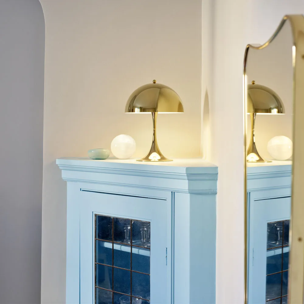 Panthella 250 Tischleuchte, Messing Louis Poulsen