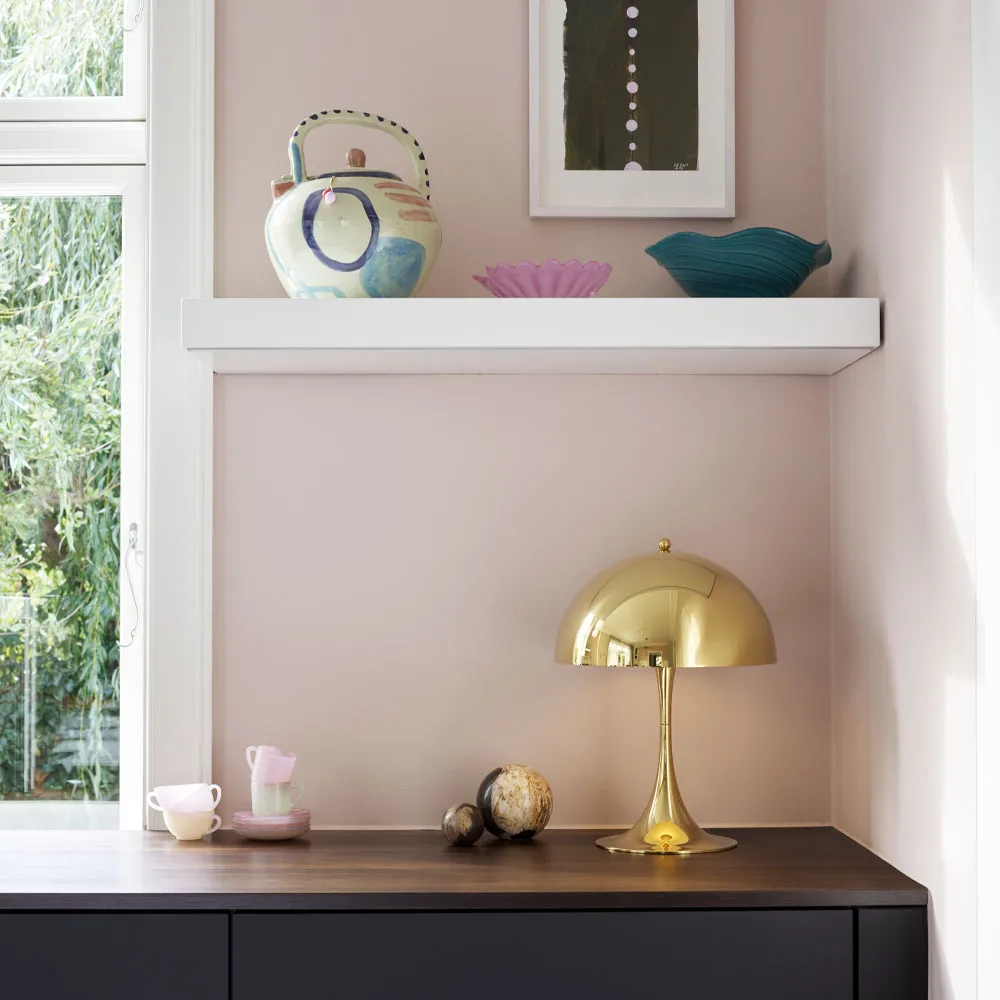 Panthella 320 Tischleuchte, Messing Louis Poulsen