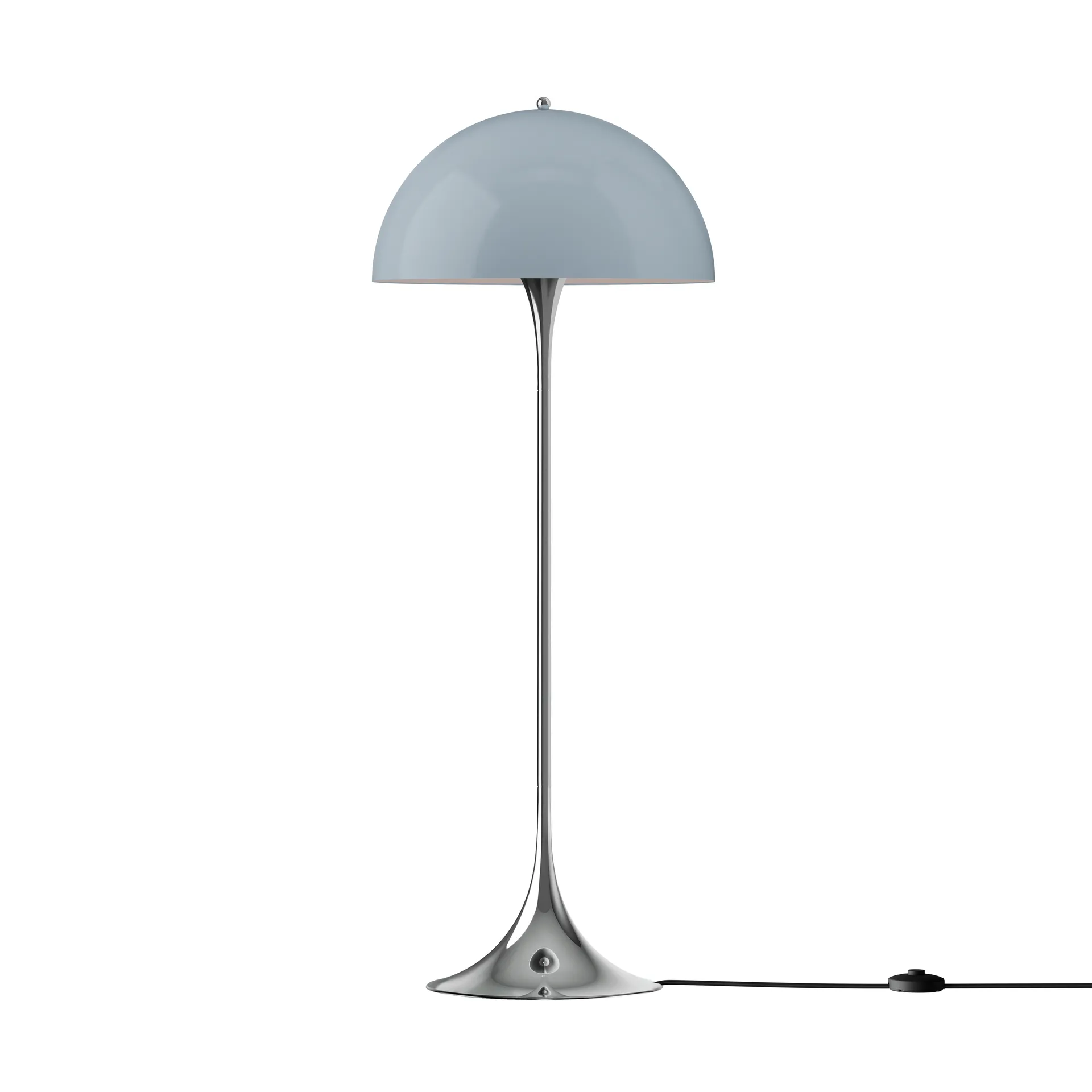 Panthella 500 Stehleuchte, Original opalblau-grau Louis Poulsen