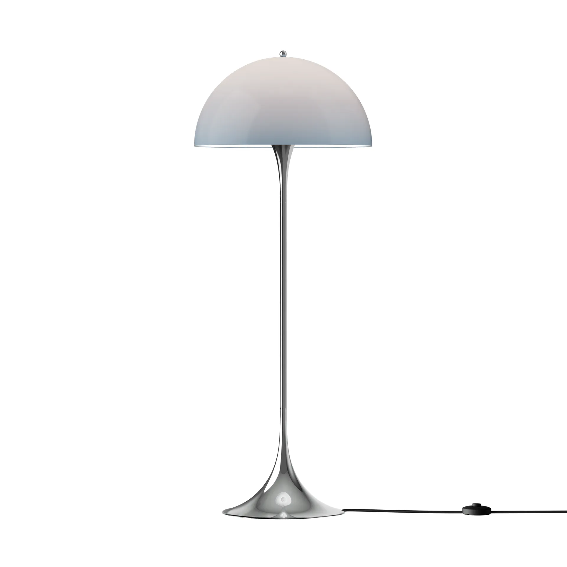 Panthella 500 Stehleuchte, Original opalblau-grau Louis Poulsen