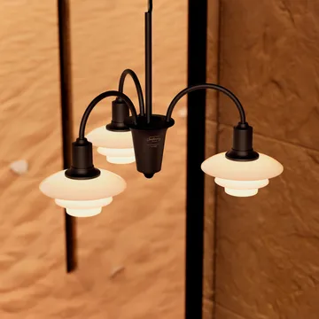 PH 1/1 Chandelier Centenary Edition Kronleuchter - Brass-dusty terracotta, 3-armig - Louis Poulsen