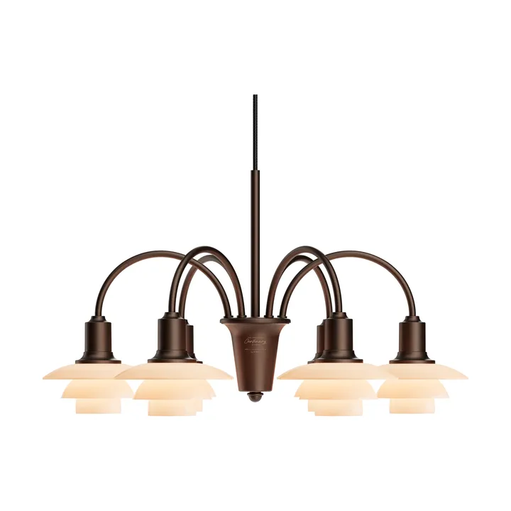PH 1/1 Chandelier Centenary Edition Kronleuchter - Brass-dusty terracotta, 6-armig - Louis Poulsen