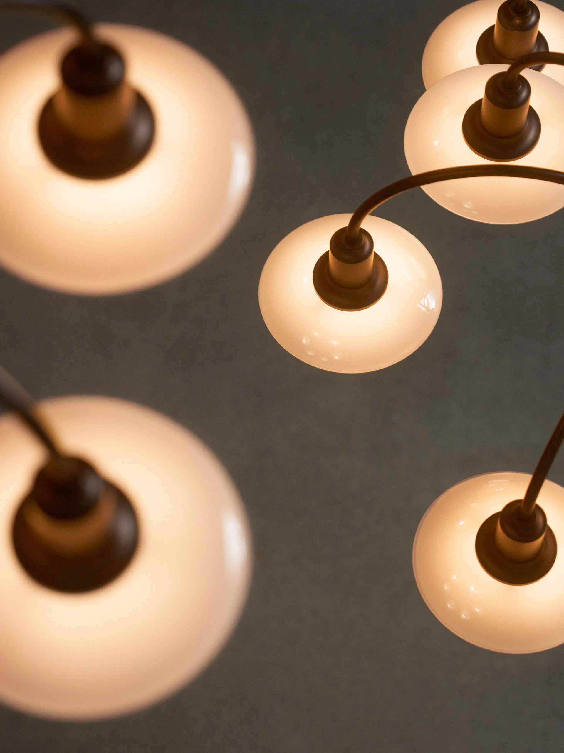 PH 1/1 Chandelier Centenary Edition Kronleuchter, Brass-dusty terracotta, 6-armig Louis Poulsen