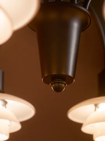 PH 1/1 Chandelier Centenary Edition Kronleuchter - Brass-dusty terracotta, 9-armig - Louis Poulsen