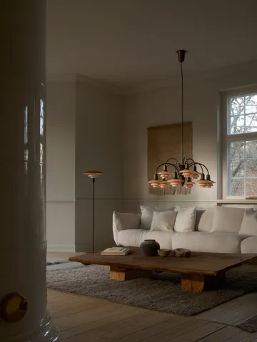 PH 1/1 Chandelier Centenary Edition Kronleuchter - Brass-dusty terracotta, 9-armig - Louis Poulsen