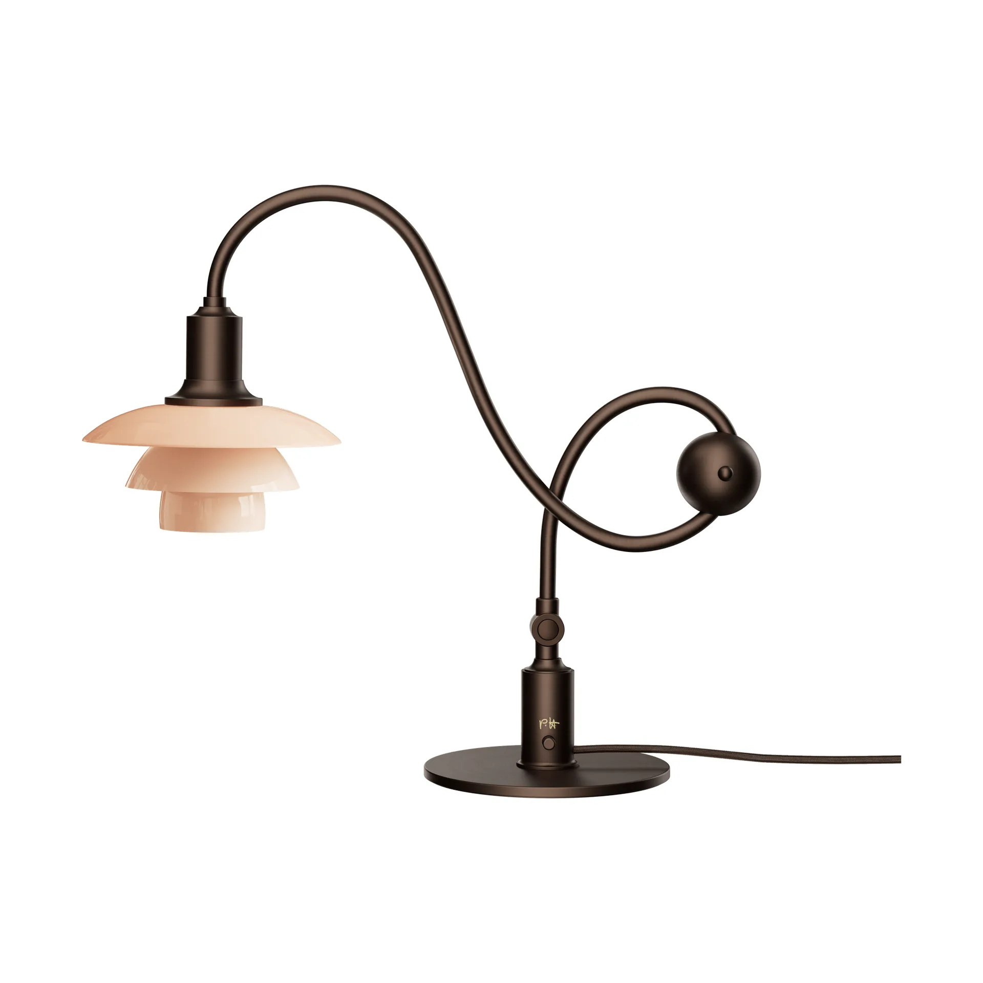 PH 1/1 Piano Tischlampe, Staubiges Terrakotta Louis Poulsen