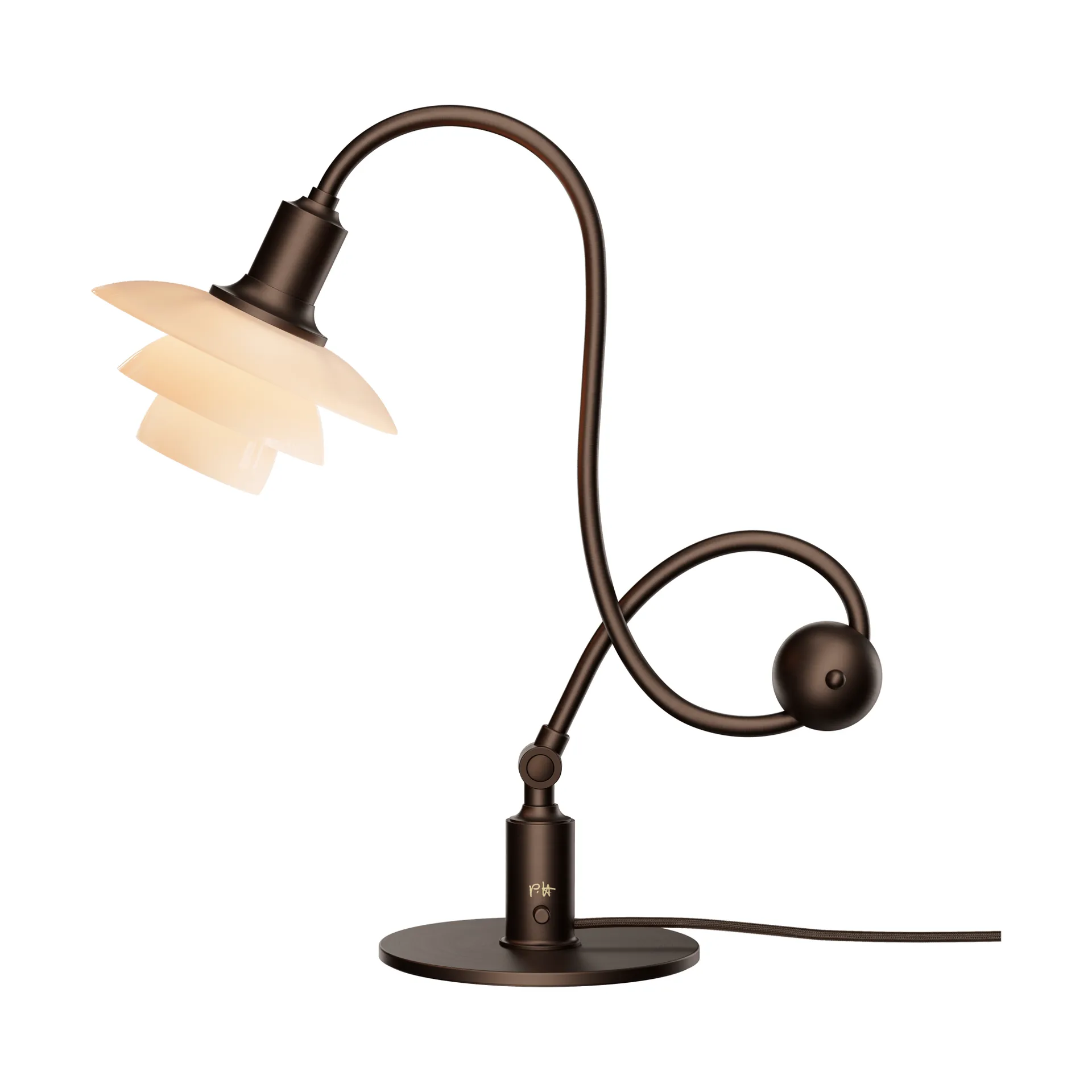 PH 1/1 Piano Tischlampe, Staubiges Terrakotta Louis Poulsen