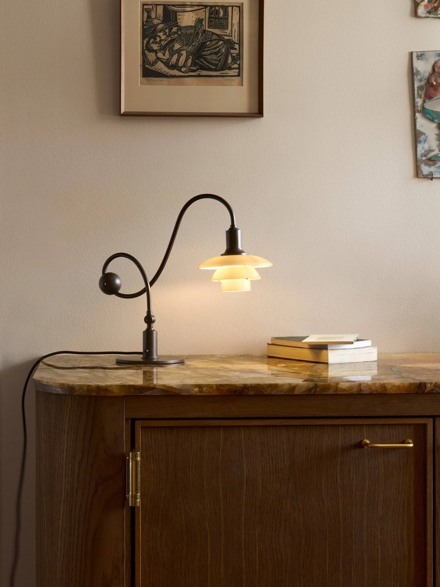 PH 1/1 Piano Tischlampe, Staubiges Terrakotta Louis Poulsen