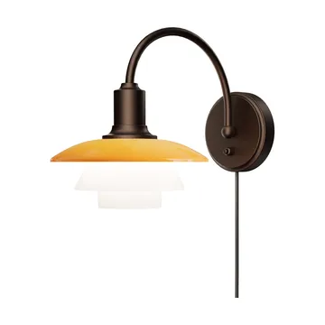 PH 2/2 Centenary Edition Wandleuchte - Amber-Opalweiß, Netzstecker - Louis Poulsen