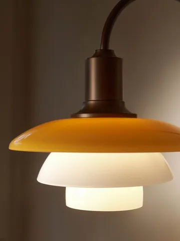 PH 2/2 Centenary Edition Wandleuchte - Amber-Opalweiß, Netzstecker - Louis Poulsen
