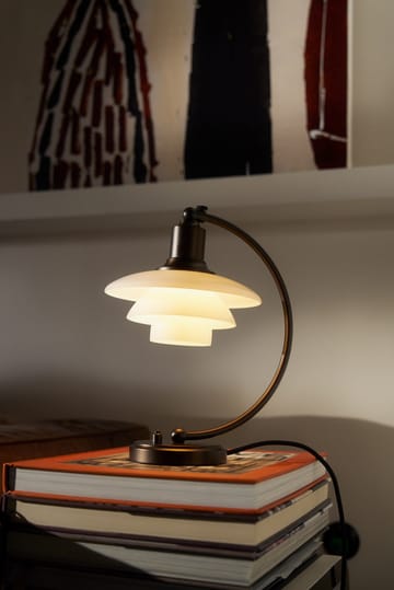 PH 2/2 Luna Tischleuchte - Aged brass-Opalglas - Louis Poulsen