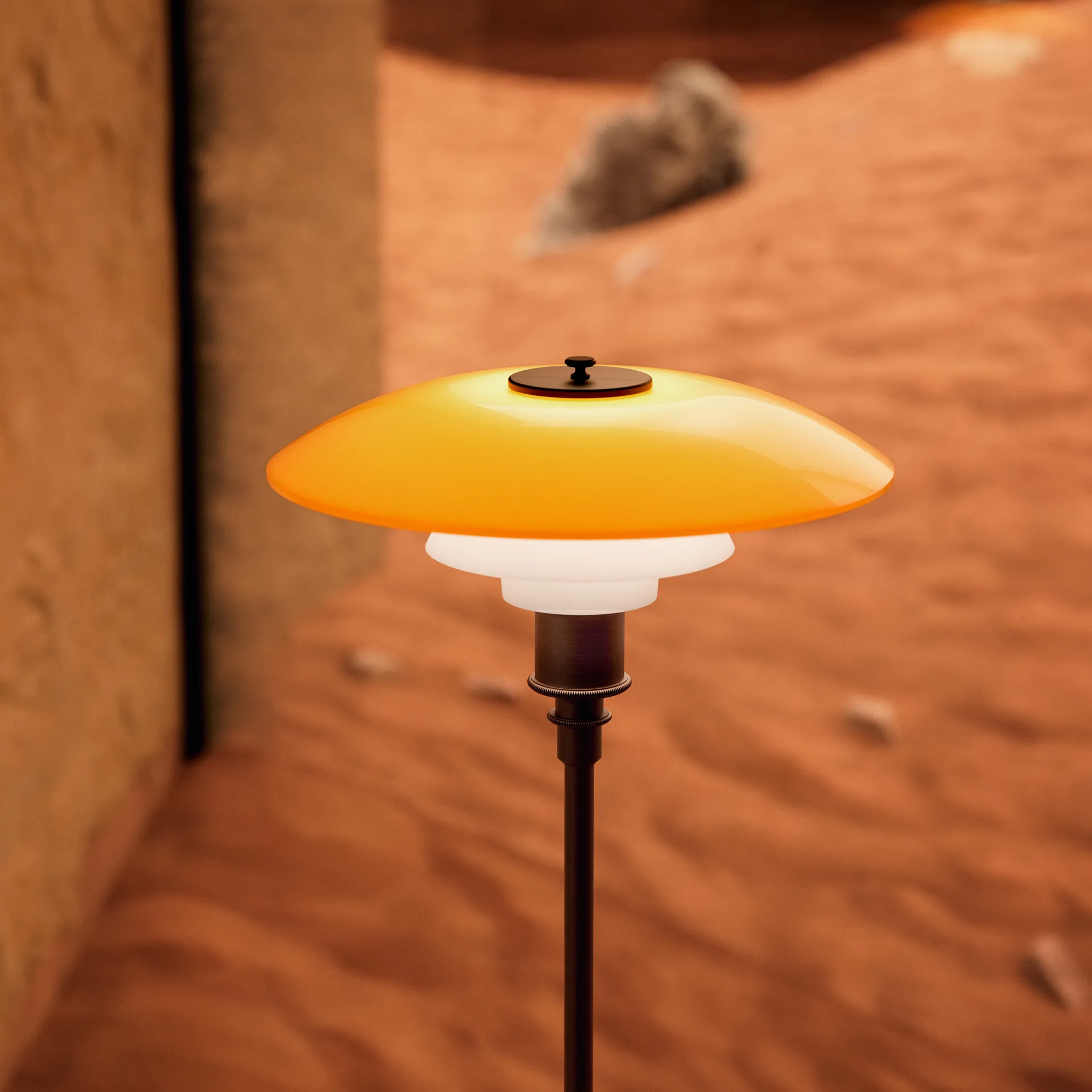 PH 3½-2½ Stehleuchte Centenary Edition, Amber-opal white Louis Poulsen