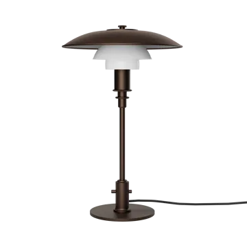 PH 3/2 Luna Tischleuchte - Aged brass-opalglas - Louis Poulsen