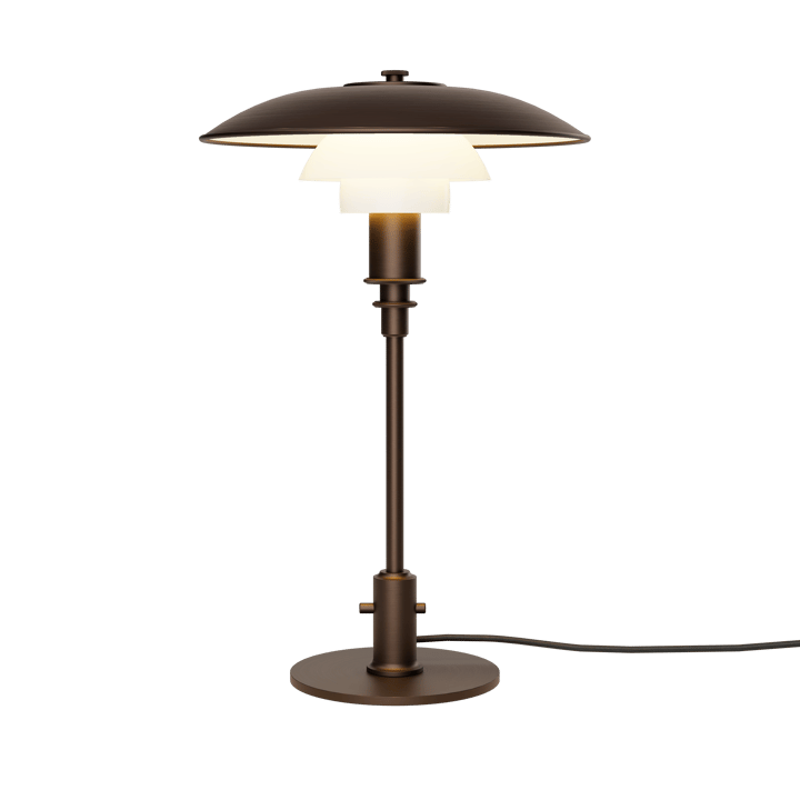 PH 3/2 Luna Tischleuchte, Aged brass-opalglas Louis Poulsen