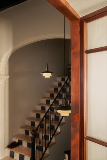 PH 3/3 Luna Pendelleuchte - Aged brass-opalglas - Louis Poulsen