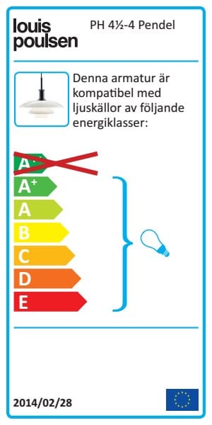 PH 4½-4 Opalglas Pendelleuchte - Chrom - Louis Poulsen