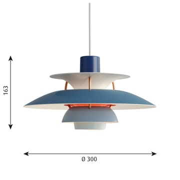 PH 5 MINI Pendelleuchte - Blau - Louis Poulsen