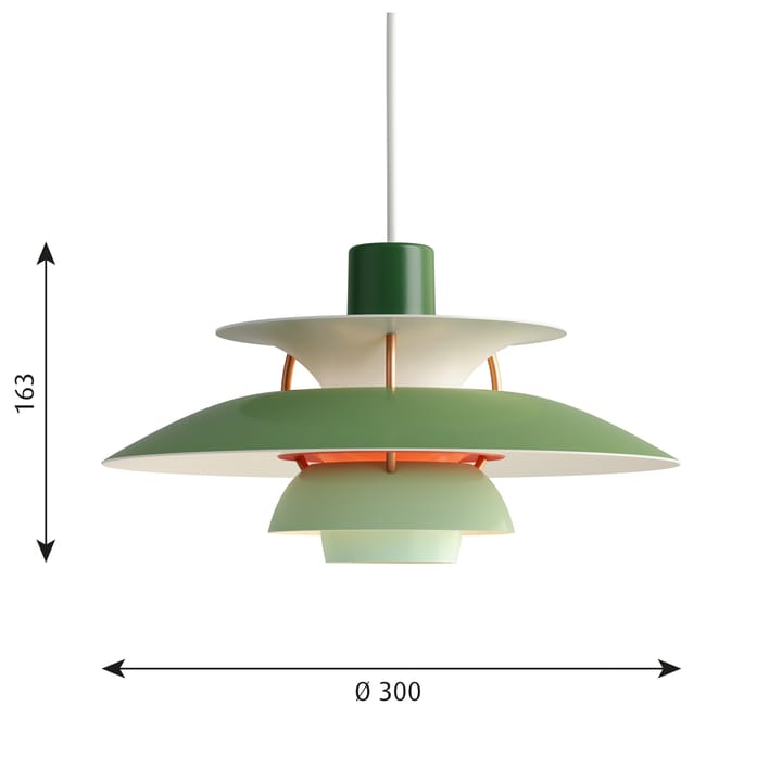 PH 5 MINI Pendelleuchte - Grün - Louis Poulsen