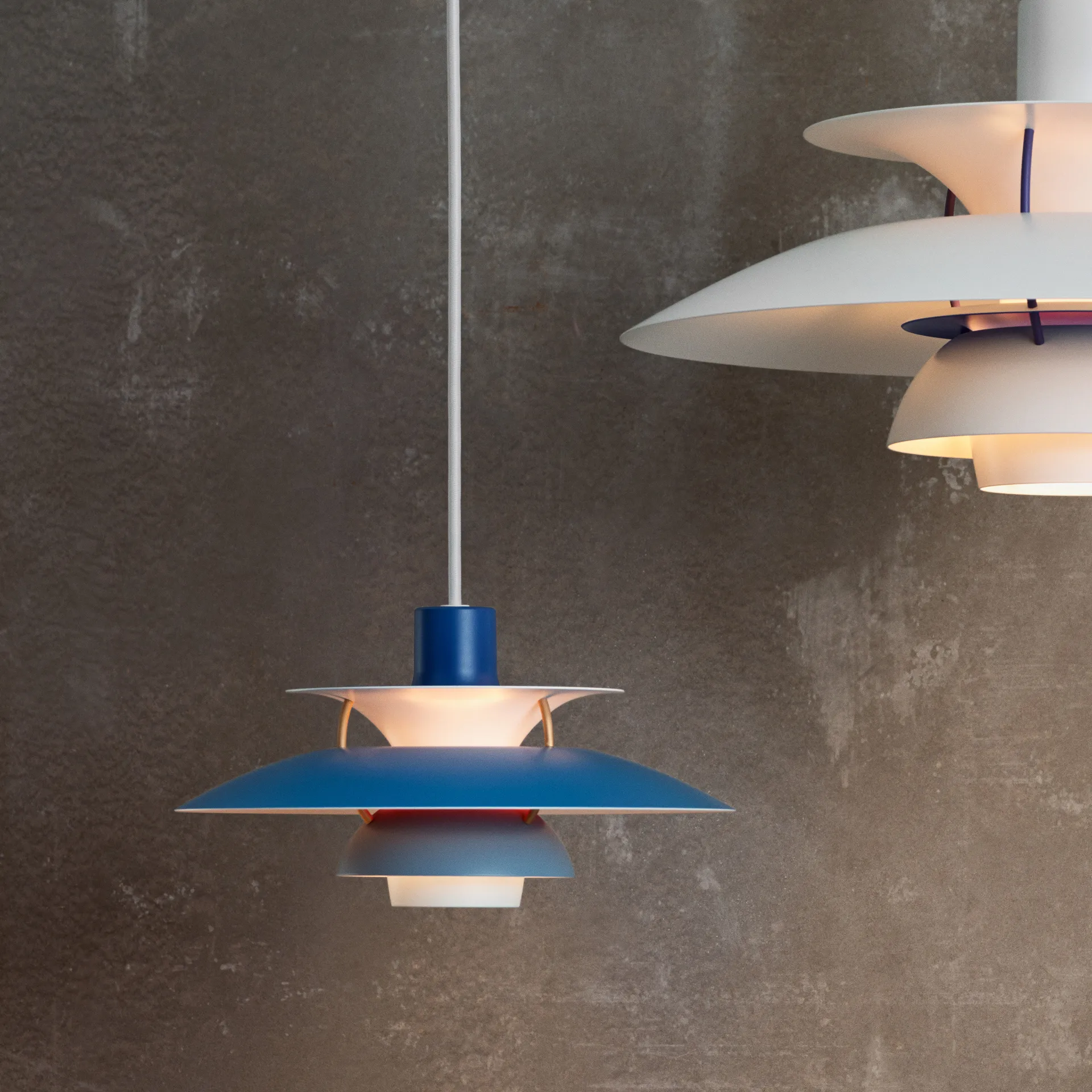 PH 5 Pendelleuchte, Ø300, Blau Louis Poulsen