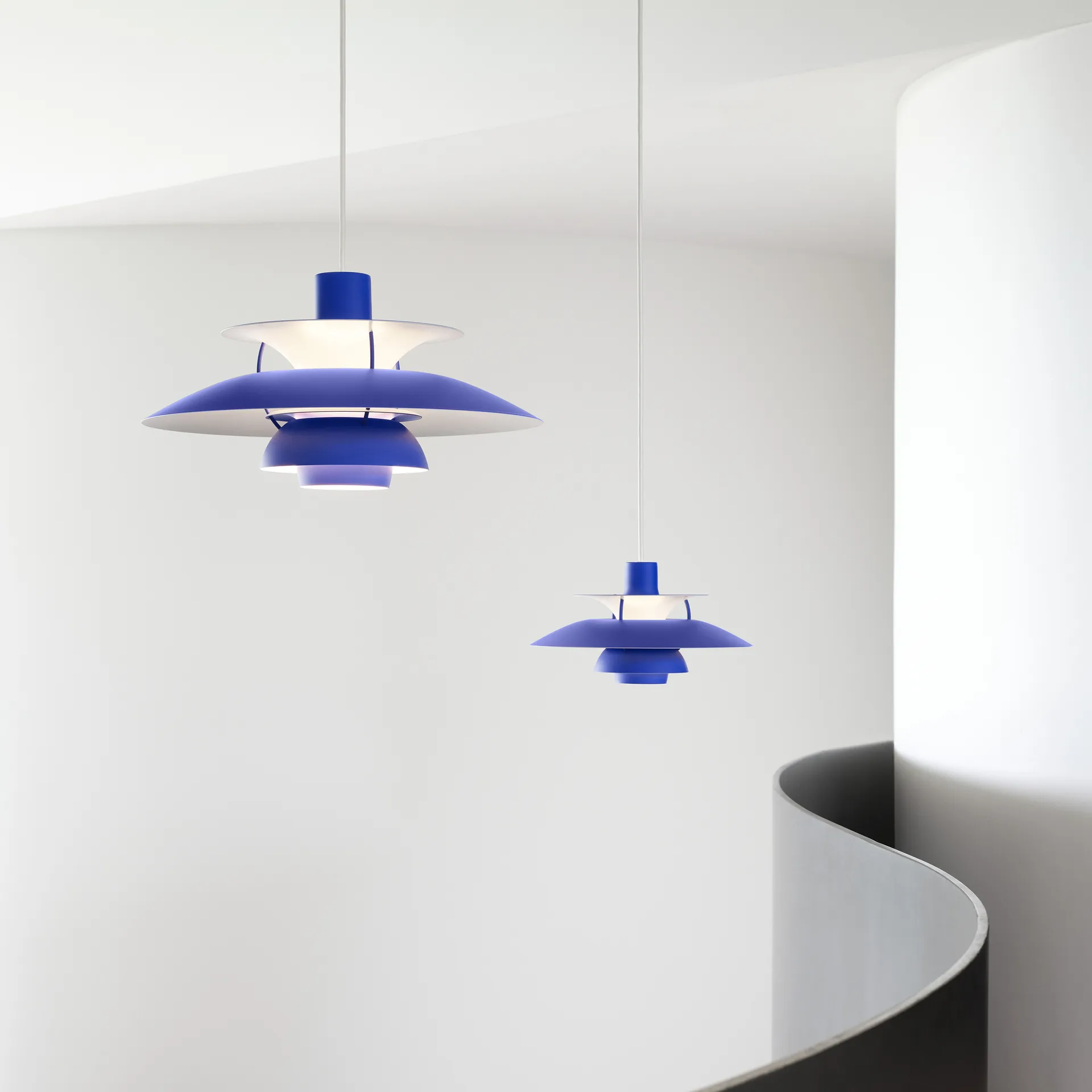 PH 5 Pendelleuchte, Ø300, Blau Louis Poulsen
