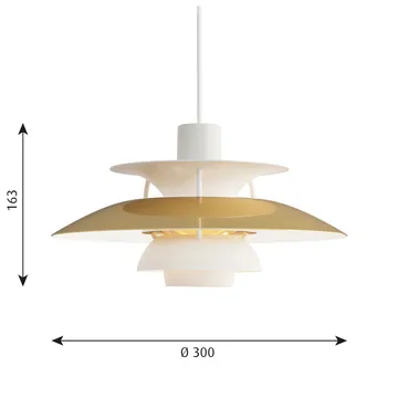PH 5 Pendelleuchte - Ø300, Messing - Louis Poulsen
