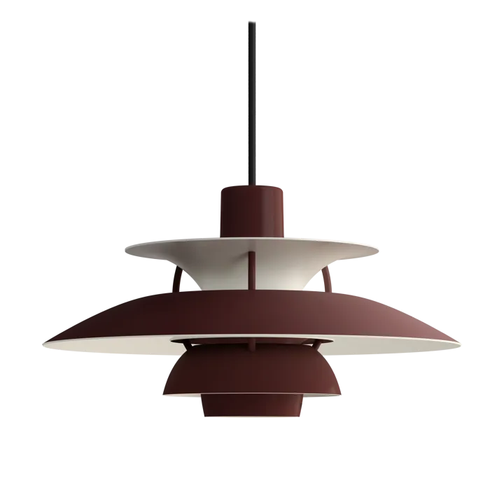 PH 5 Pendelleuchte - Ø300, Monochrom burgundy - Louis Poulsen