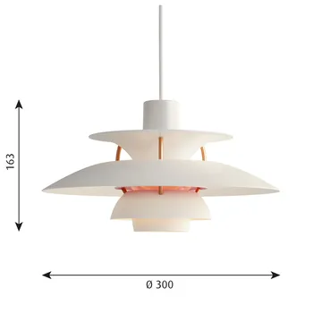PH 5 Pendelleuchte - Ø300, Weiß modern - Louis Poulsen