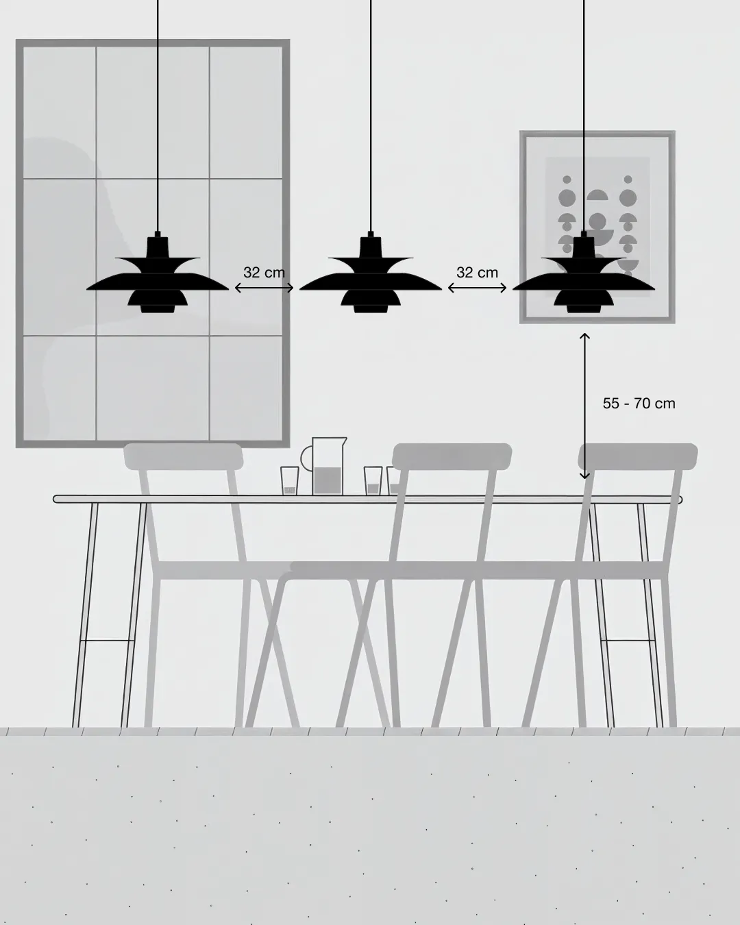 PH 5 Pendelleuchte, Ø320, Opal beige Louis Poulsen
