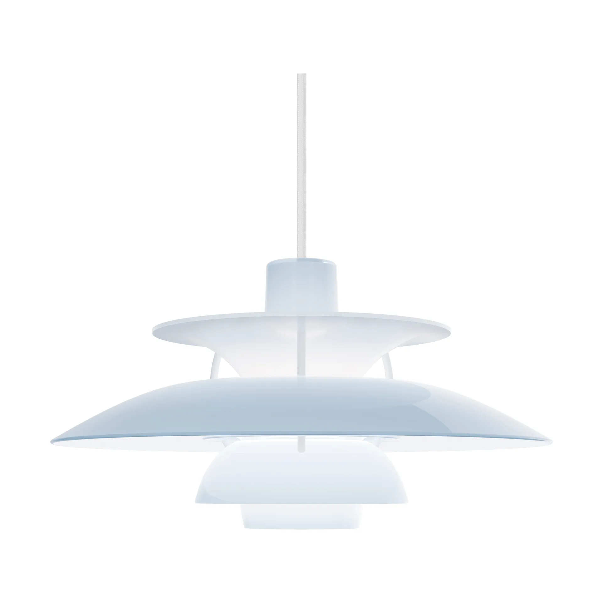 PH 5 Pendelleuchte, Ø320, Opal pale blue Louis Poulsen