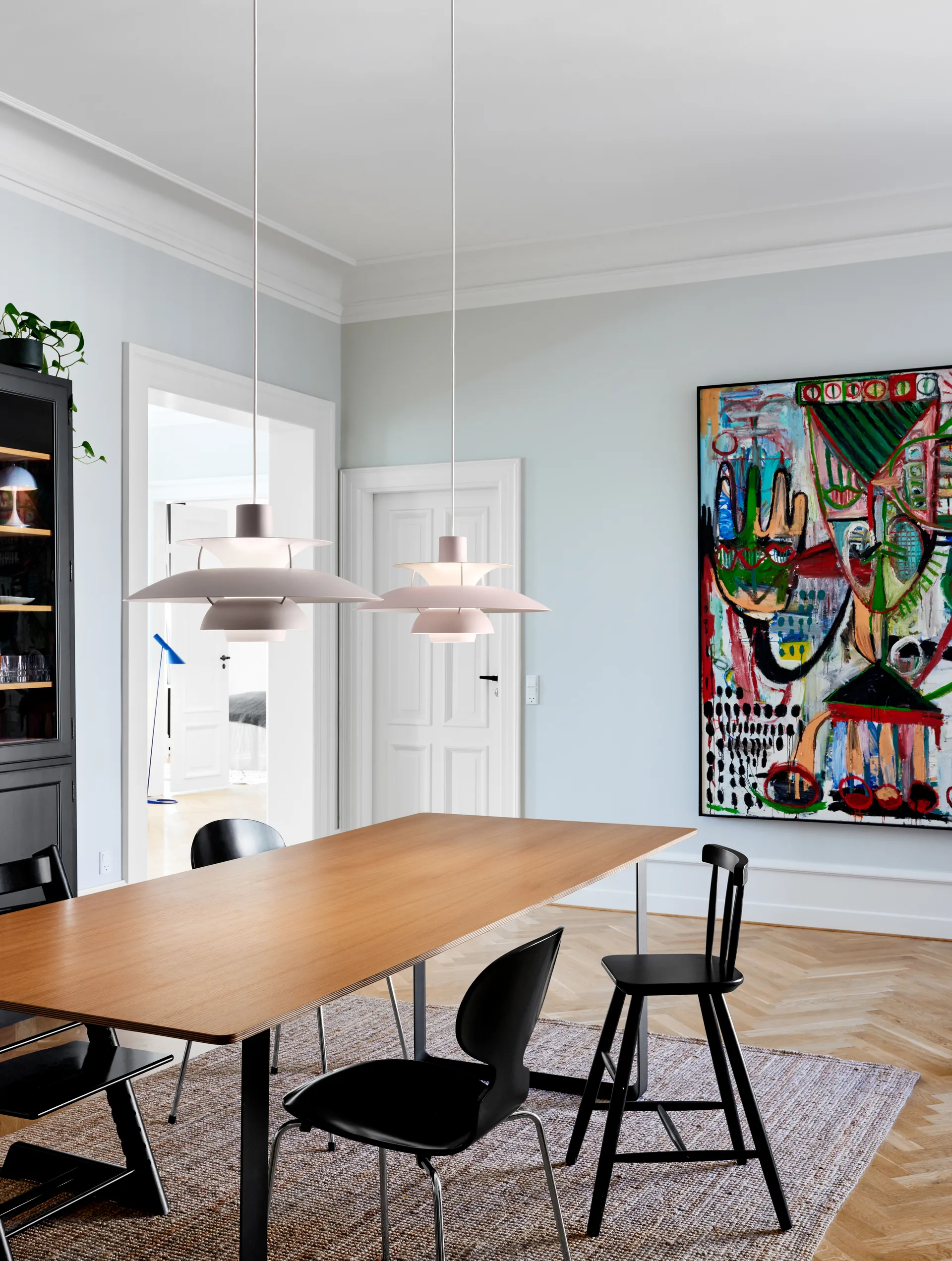PH 5 Pendelleuchte, Ø500, Austerngrau Louis Poulsen