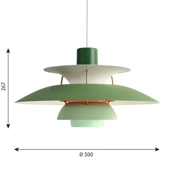 PH 5 Pendelleuchte - Ø500, Grün - Louis Poulsen