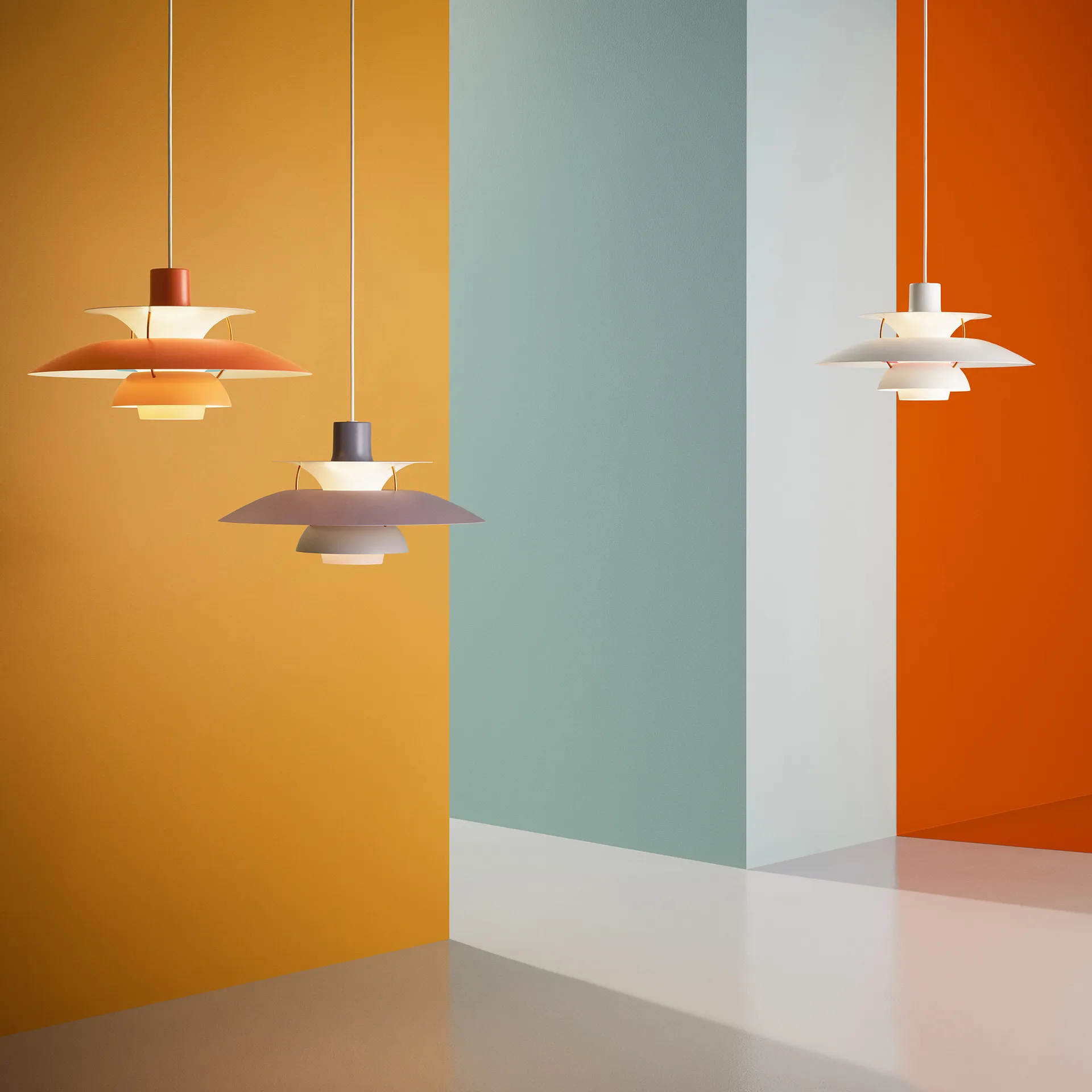 PH 5 Pendelleuchte, Ø500, Orange Louis Poulsen