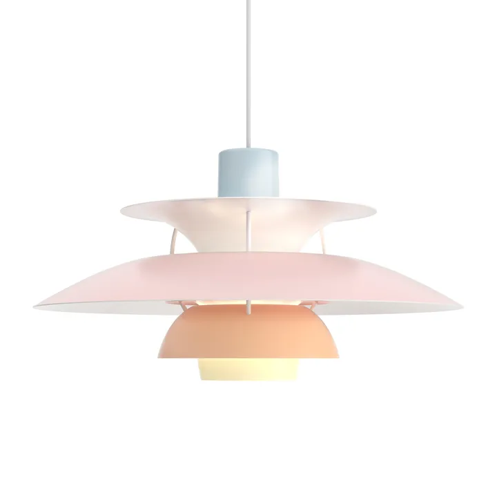 PH 5 Pendelleuchte - Ø500, Pastel-blau-rosa-pfirsich - Louis Poulsen