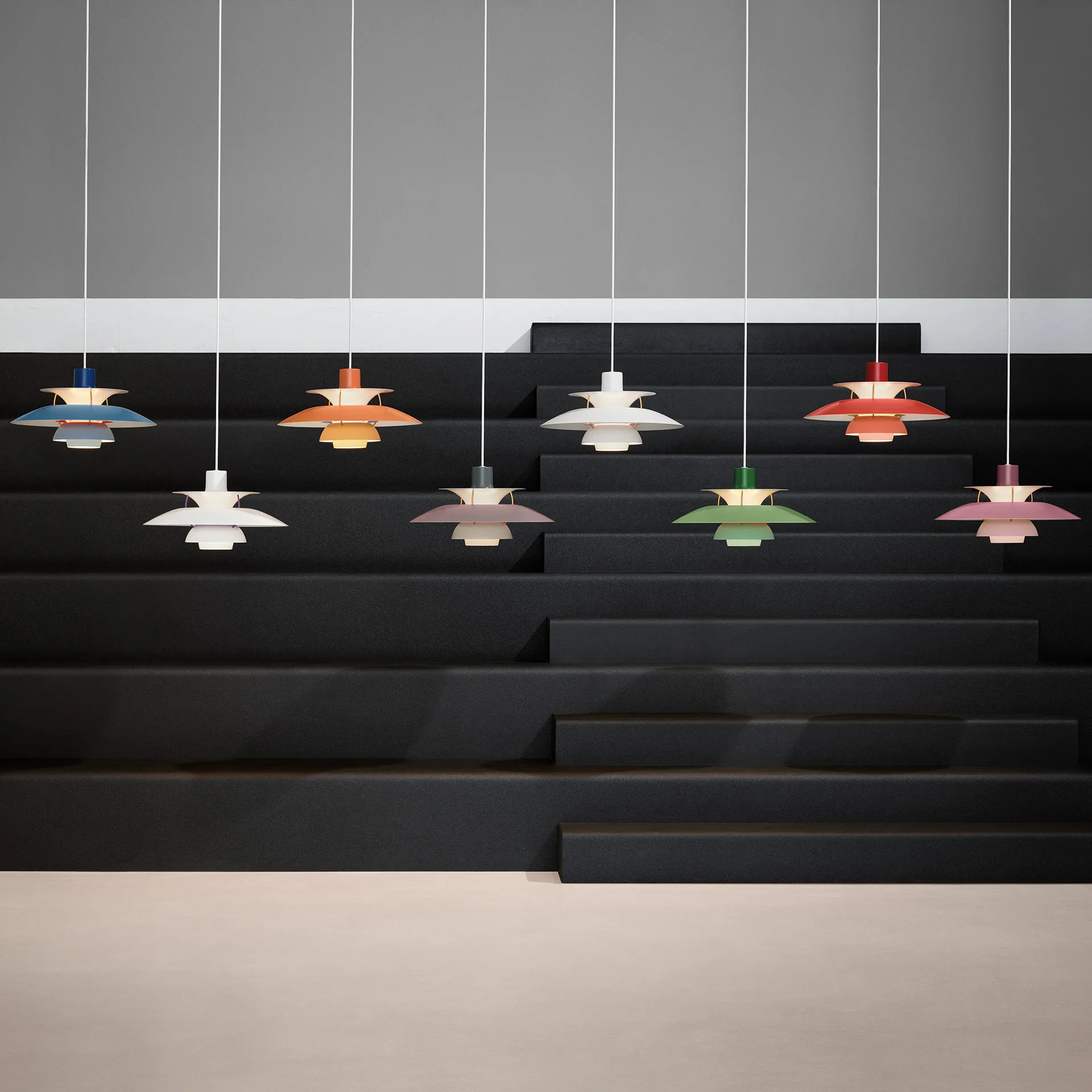 PH 5 Pendelleuchte, Grau Louis Poulsen