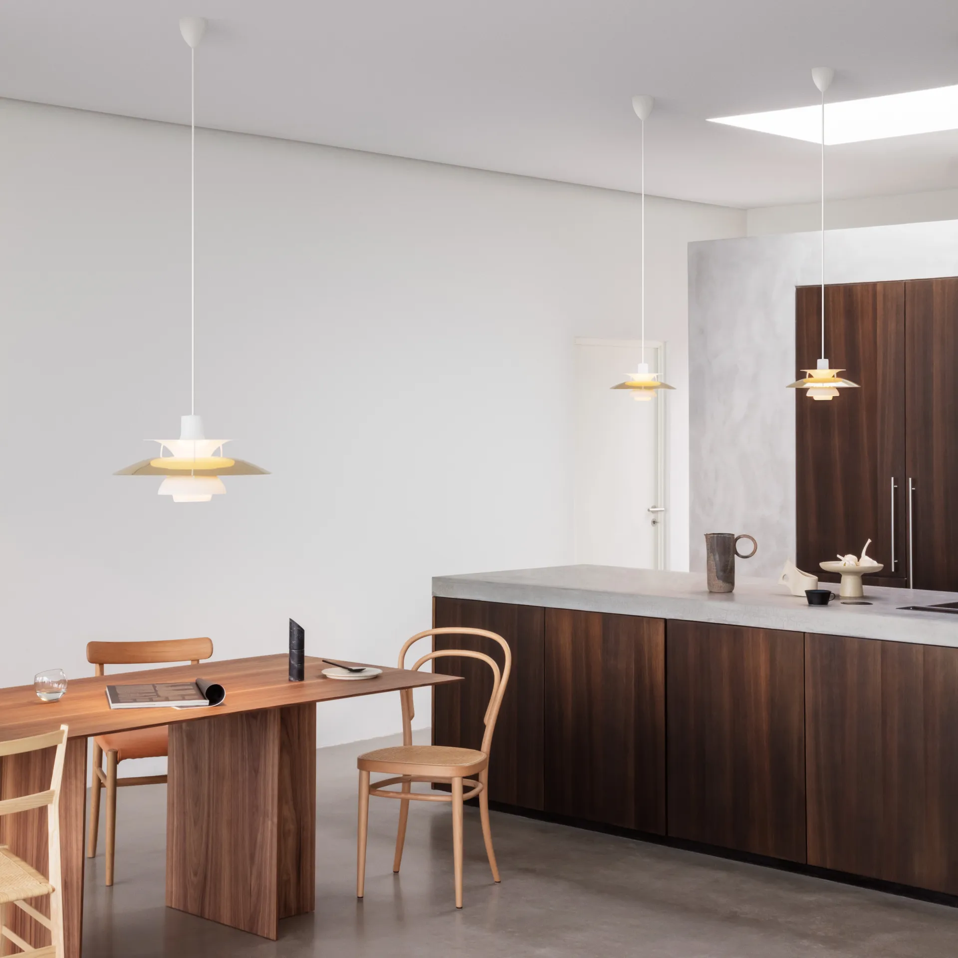 PH 5 Pendelleuchte, Messing Louis Poulsen