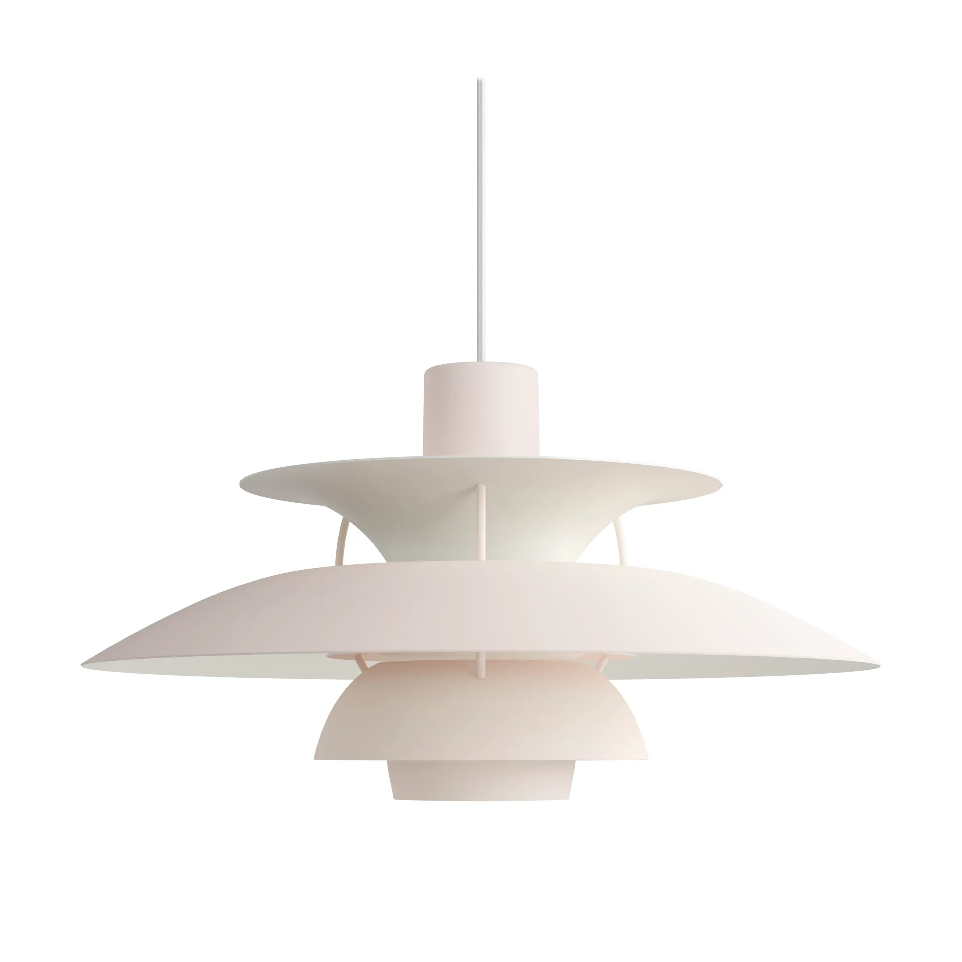 PH 5 Pendelleuchte monochrom, Pale blush Louis Poulsen
