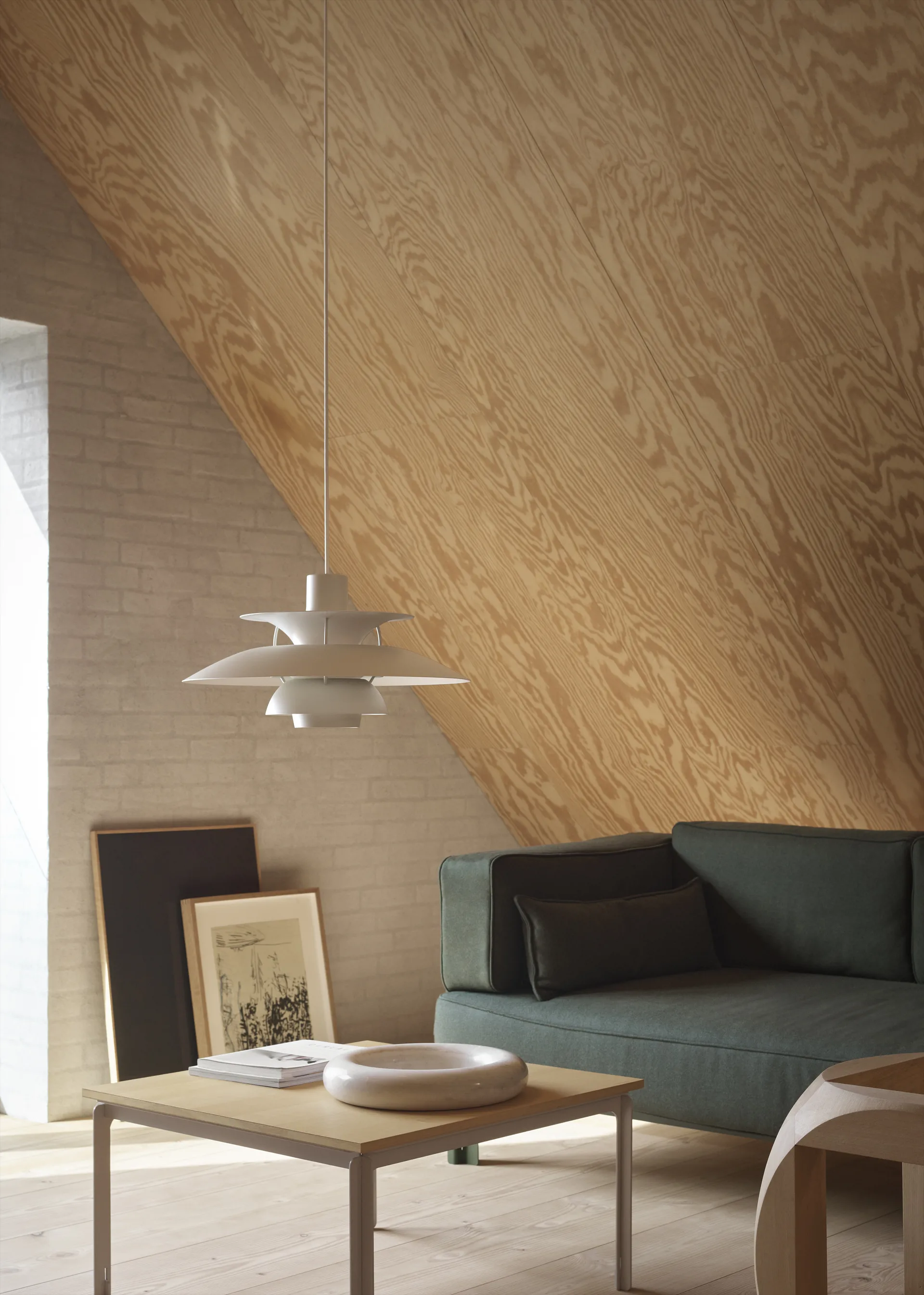 PH 5 Pendelleuchte monochrom, Pale pewter Louis Poulsen