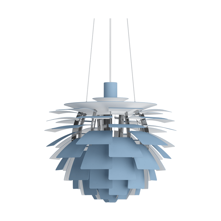 PH Artichoke Pendelleuchte Ø48cm - Dusty blue-high lustre chrome plated - Louis Poulsen