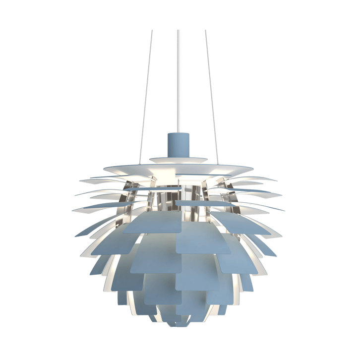 PH Artichoke Pendelleuchte Ø48cm, Dusty blue-high lustre chrome plated Louis Poulsen