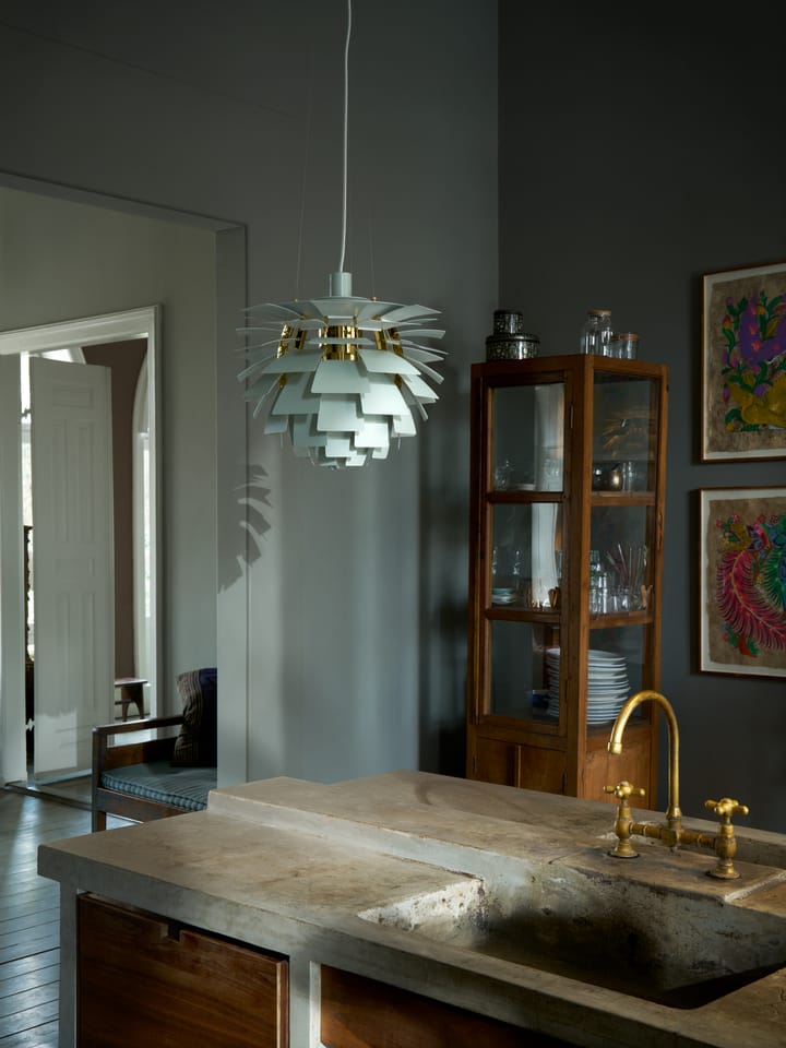 PH Artichoke Pendelleuchte Ø48cm, Dusty green-brass metallised Louis Poulsen