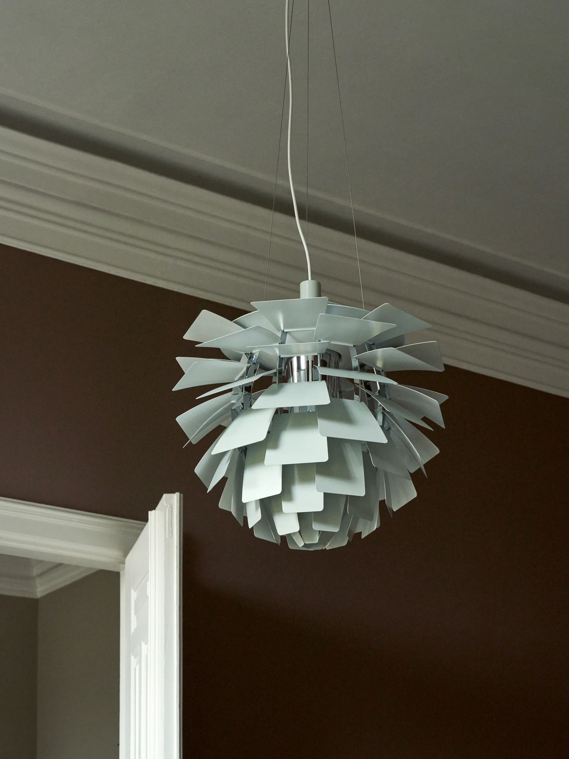 PH Artichoke Pendelleuchte Ø48cm, Dusty green-high lustre chrome plated Louis Poulsen