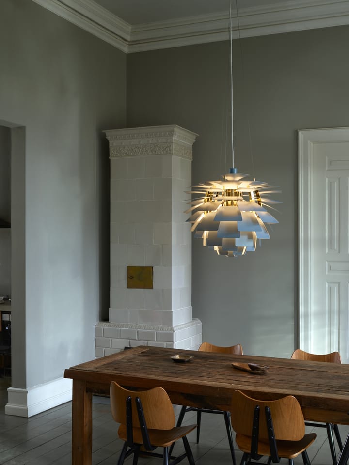 PH Artichoke Pendelleuchte Ø60cm, Dusty blue-brass metallised Louis Poulsen