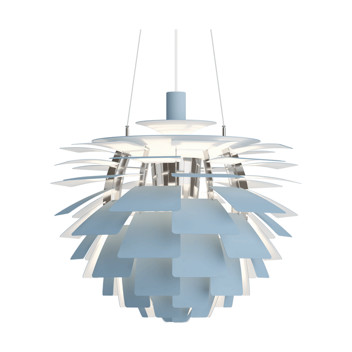 PH Artichoke Pendelleuchte Ø60cm, Dusty blue-high lustre chrome plated Louis Poulsen