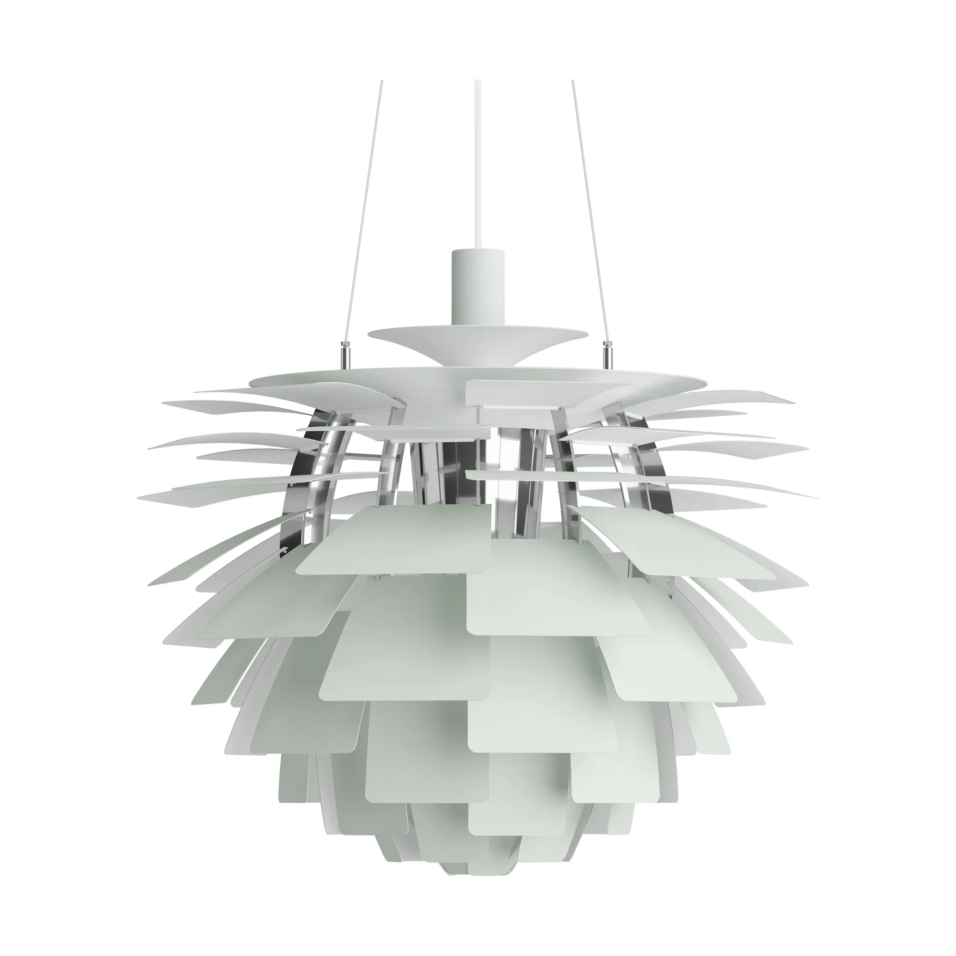 PH Artichoke Pendelleuchte Ø60cm, Dusty green-high lustre chrome plated Louis Poulsen