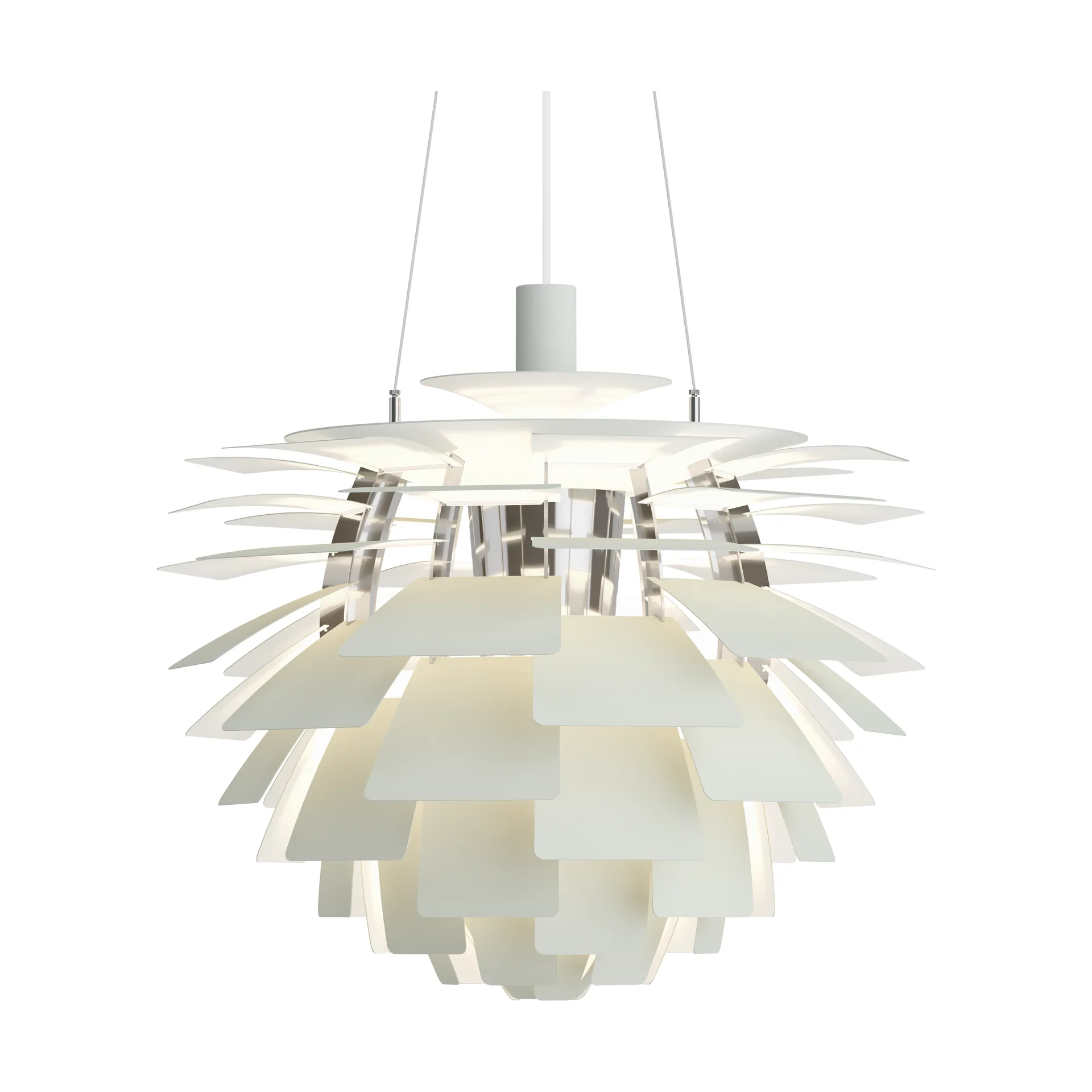 PH Artichoke Pendelleuchte Ø60cm, Dusty green-high lustre chrome plated Louis Poulsen